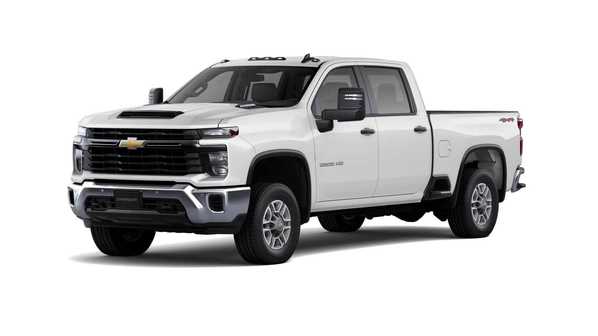 2026 Chevrolet Silverado 2500 HD WT in Summit White — front three-quarter view
